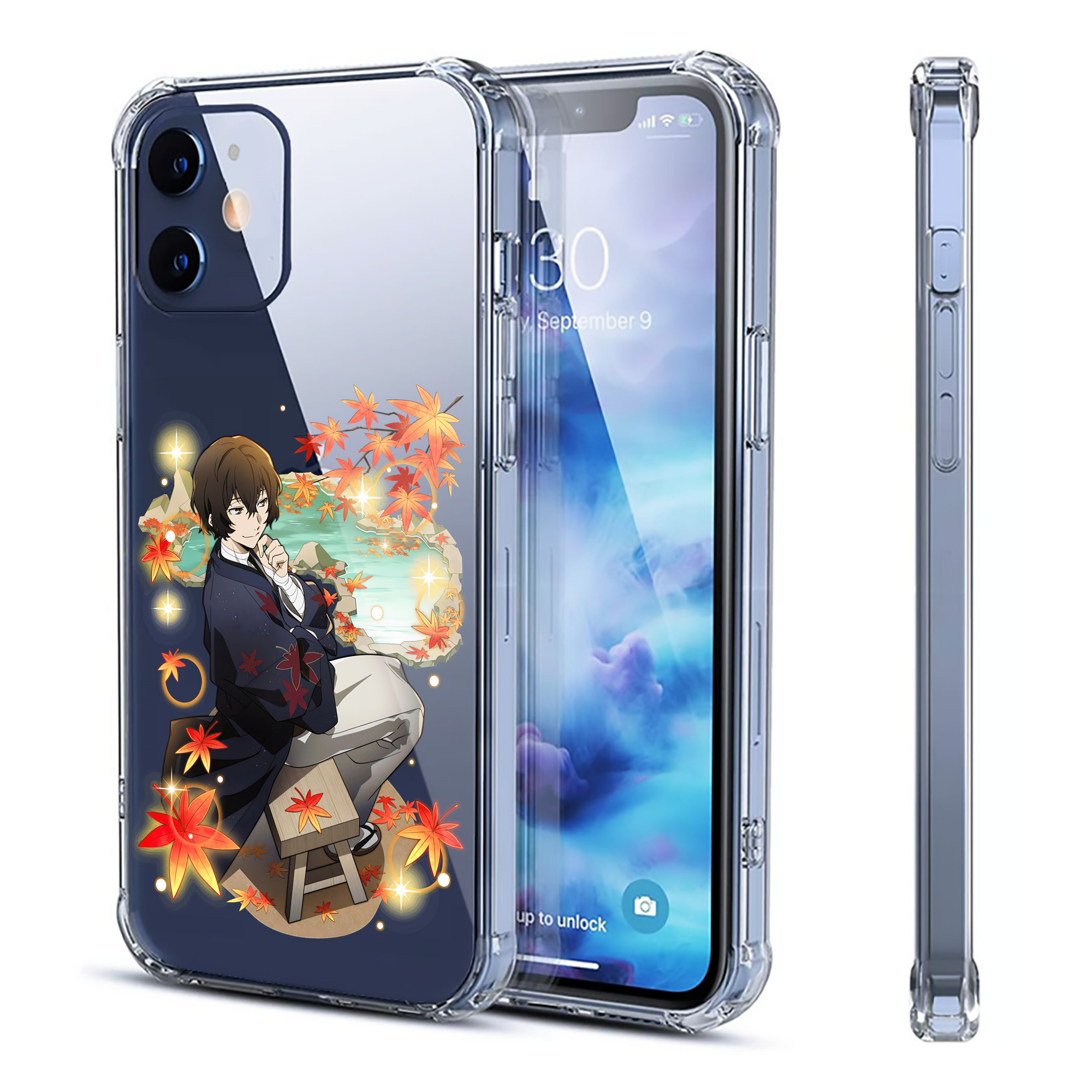 （画像用） 文豪ストレイドッグス Bungo Stray Dogs 【iPhone 12シリーズ対応】透明スマホケース（クリアソフトケース）